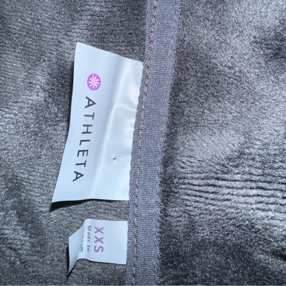 Athleta Gray Textured Hoodie Jacket - Picture 3 of 5